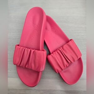 Pink J Crew Womens Slide Sandals 10